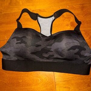Victoria's Secret Black Camouflage Sports Bra